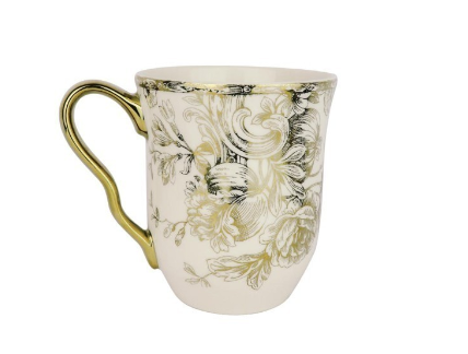 Gelas Mug Cangkir Keramik Hawthorne Ceramic Mug Lumikasa - Gold