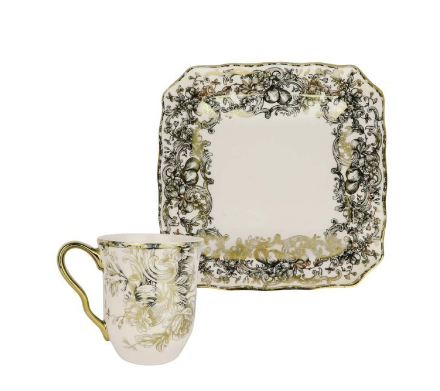 Gelas Mug Cangkir Keramik Hawthorne Ceramic Mug Lumikasa - Gold