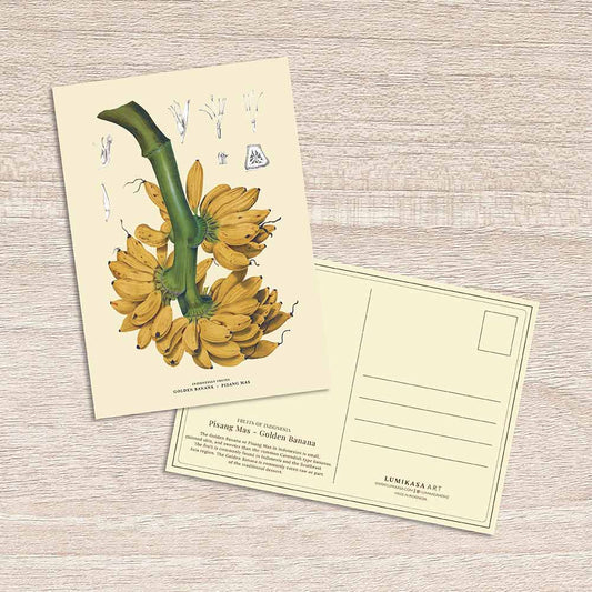 Lumikasa Art Postcard Pisang Mas - Golden Banana