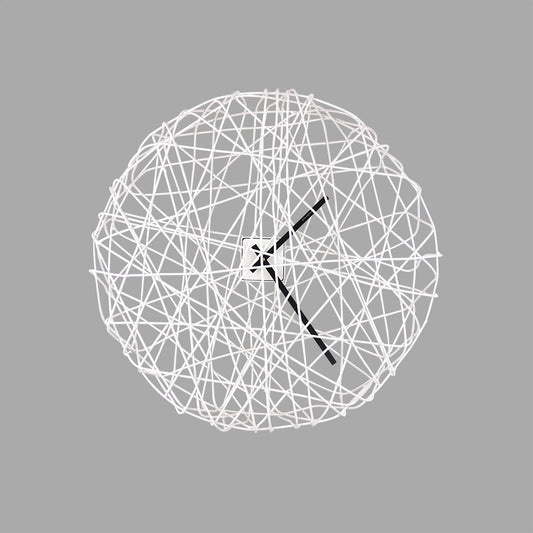 See you at the roundabout Wall Clock White