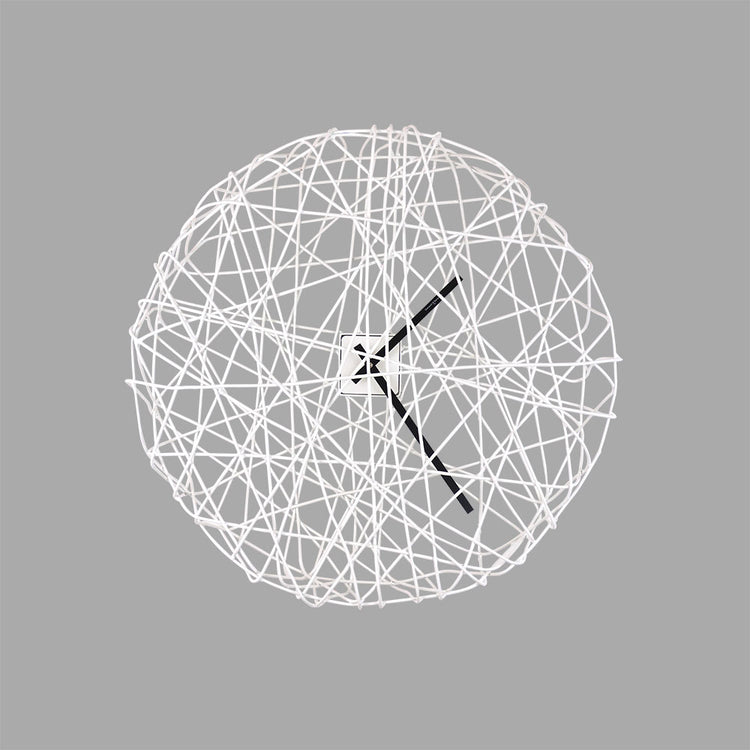 See you at the roundabout Wall Clock White