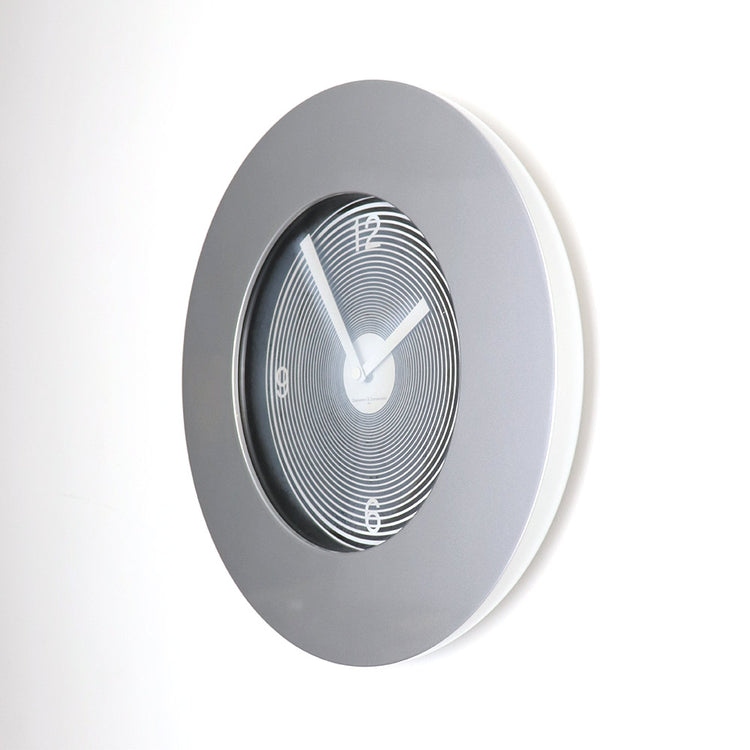 Target Round Wall Clock Silver