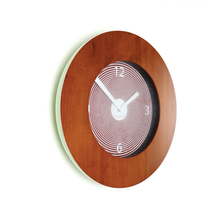 Target Round Wall Clock Brown Reddish