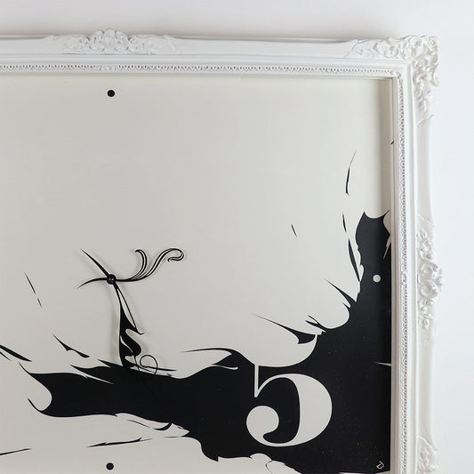 Core Nice Wall Clock White Black