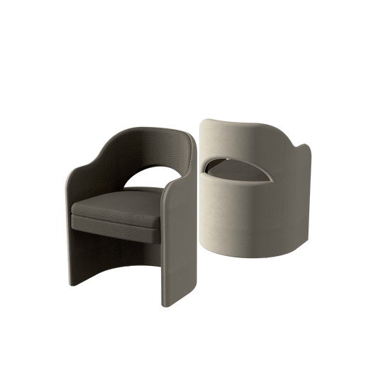 Sura Dining Chair Full Back Choco - Safari