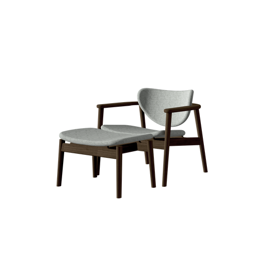 Anoa Lounge Chair Smoked Walnut - Anthracite