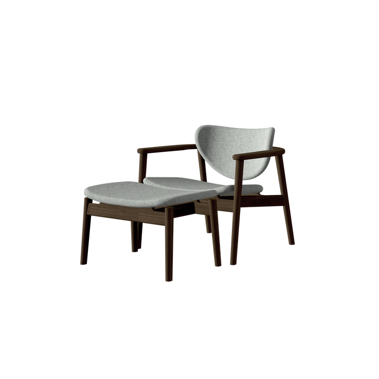 Anoa Lounge Chair Smoked Walnut - Anthracite