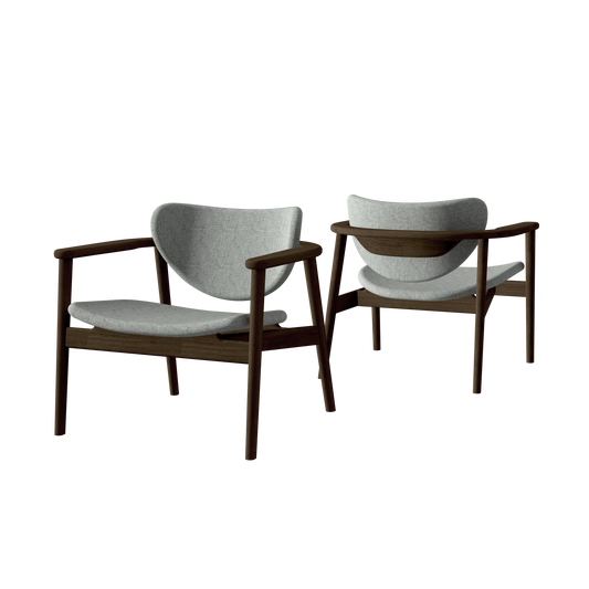 Anoa Lounge Chair Smoked Walnut - Anthracite