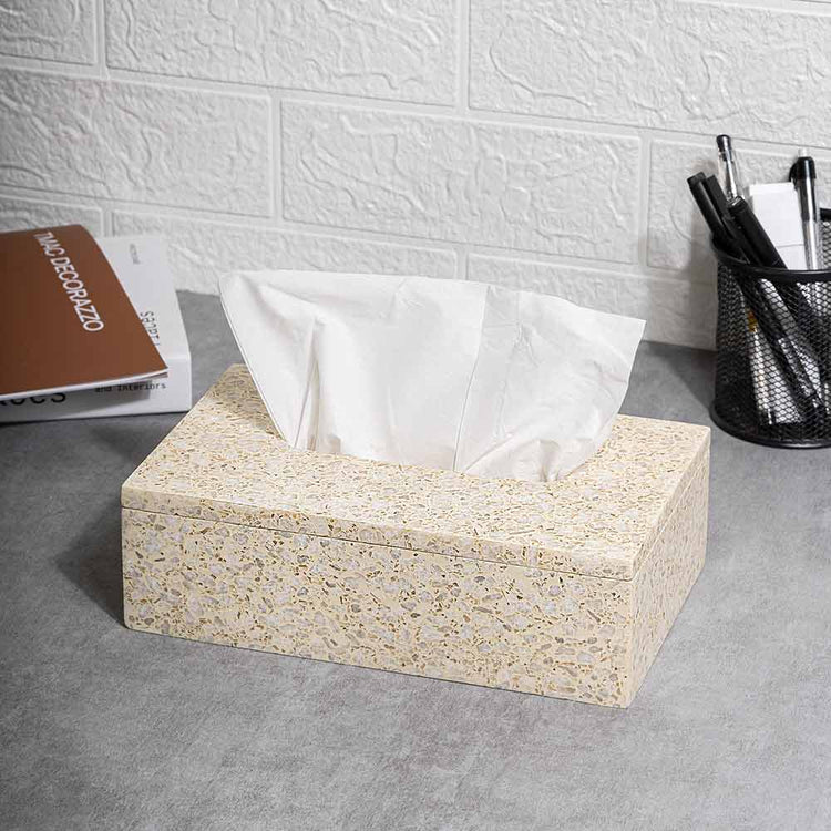 TMAC Balneo Terrazzo Eggshell Cream Tissue Box