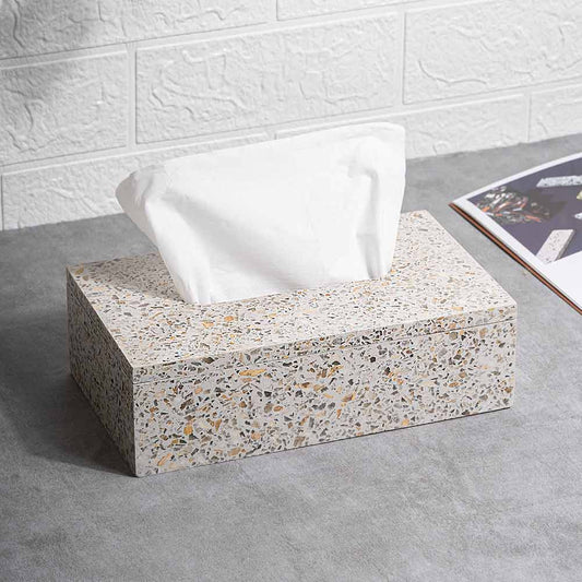 TMAC Balneo Terrazzo Fog Grey Tissue Box