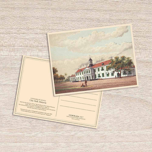 Lumikasa Art Postcard City Hall, Batavia
