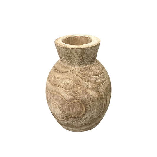 Lumikasa Mouth Wood Bottle Vase Medium