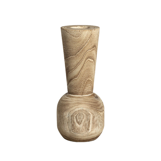 Lumikasa Mouth Wood Bottle Vase Large