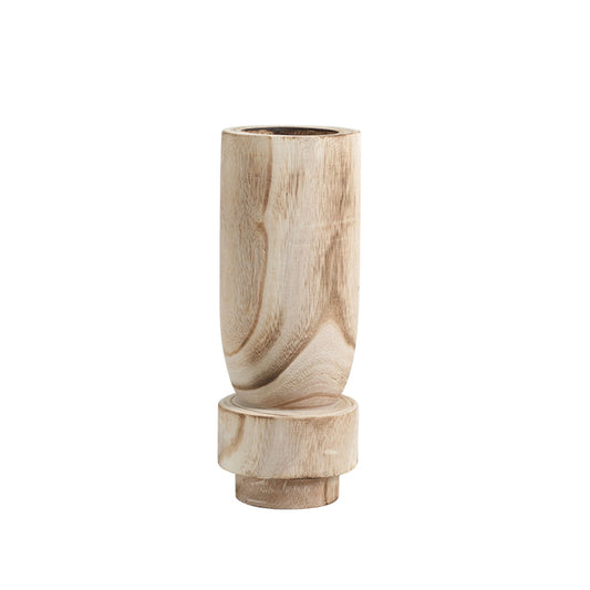 Lumikasa Holy Grail Wooden Vase Shallow Medium