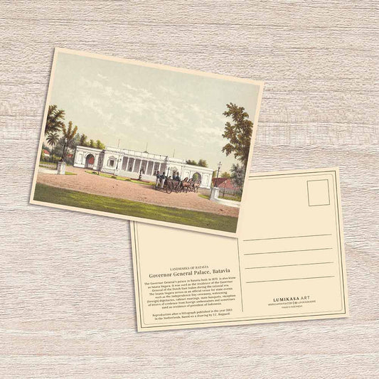 Lumikasa Art Postcard Governor General Palace, Batavia