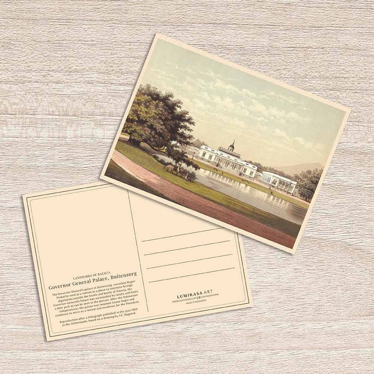Lumikasa Art Postcard Governor General Palace, Buitenzorg