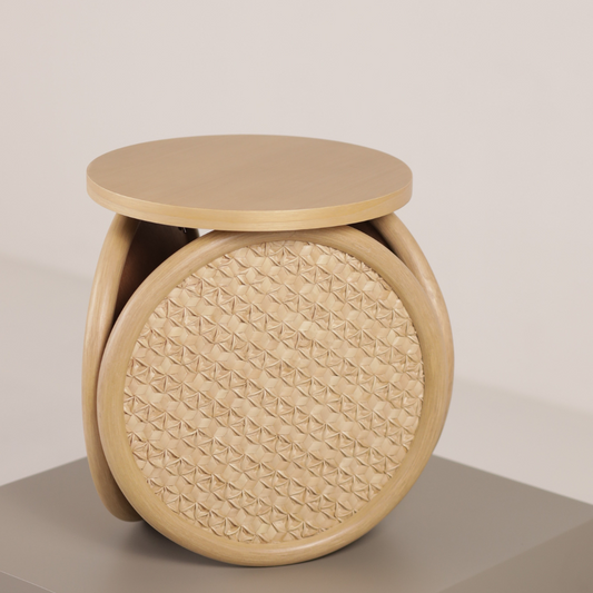 Super Rattan Luna Stool Natural with Duanyam