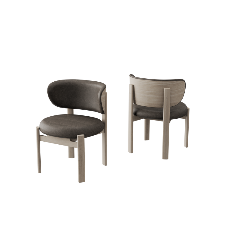 Tedong Dining Chair Breeze Oak - Shadow