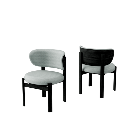 Tedong Dining Chair Black Sucupira - Beige