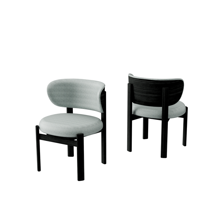 Tedong Dining Chair Black Sucupira - Beige