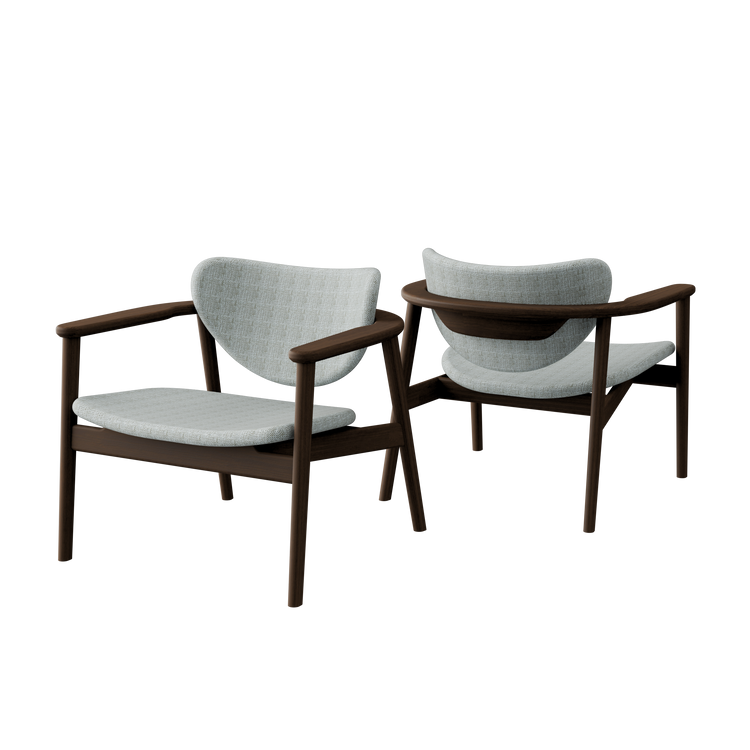 Anoa Lounge Chair Smoked Walnut - Tofu