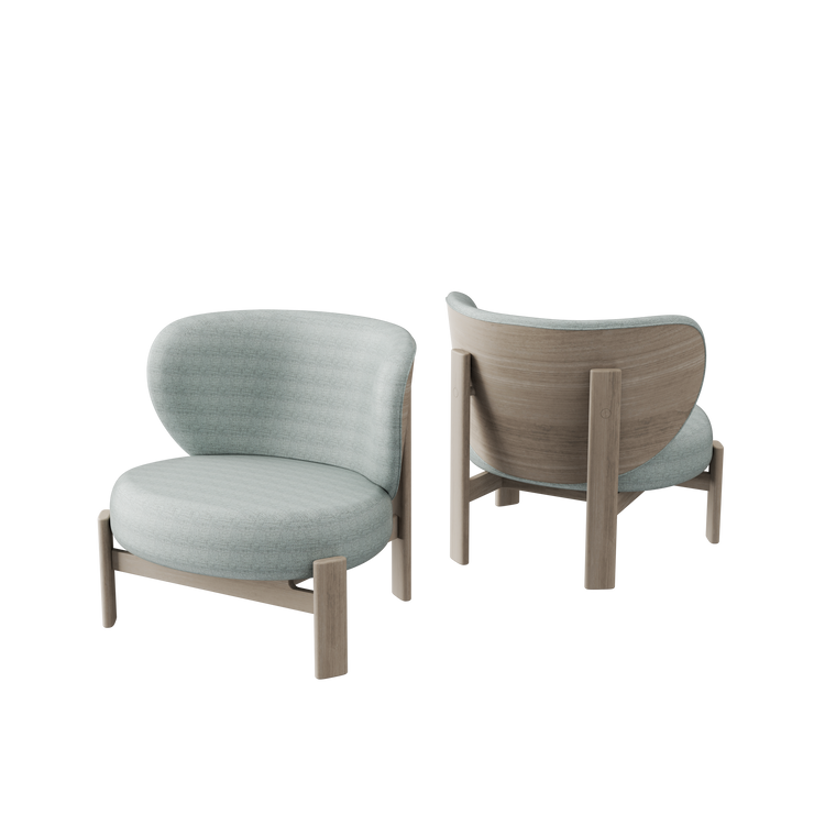 Tedong Lounge Chair Breeze Oak - Beige