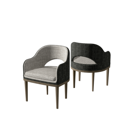 Sura Dining Chair Coffee Brown - Starburst Slate