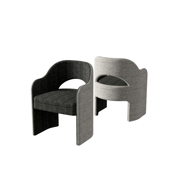 Sura Dining Chair Half Back Slate - Starburst