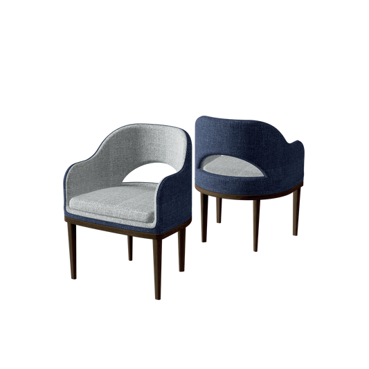 Sura Dining Chair Smoked Walnut - Iron Night