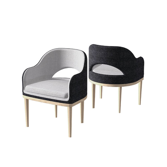 Sura Dining Chair Natural - Steel Smoke