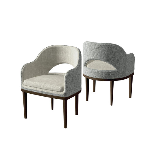 Sura Dining Chair Smoked Walnut - Grey Anthracite