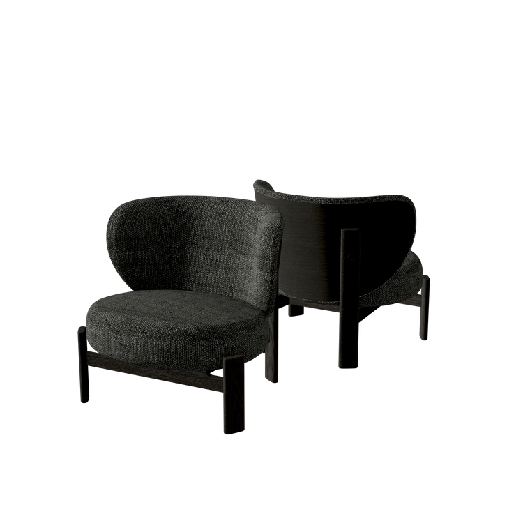 Tedong Lounge Chair Coffee Brown - Slate