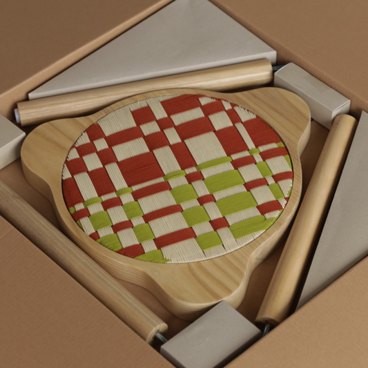 Stoera Trio Stool Knock down Weaving Red