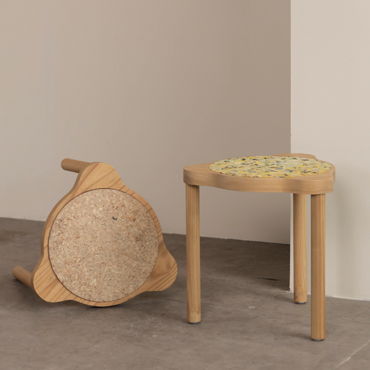 Stoera Trio Stool Flatpack Corkwood