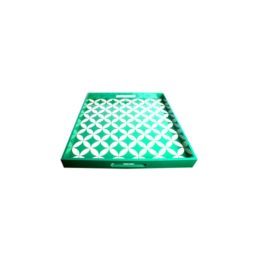 Lumikasa Tray Chino Lacquer Emerald