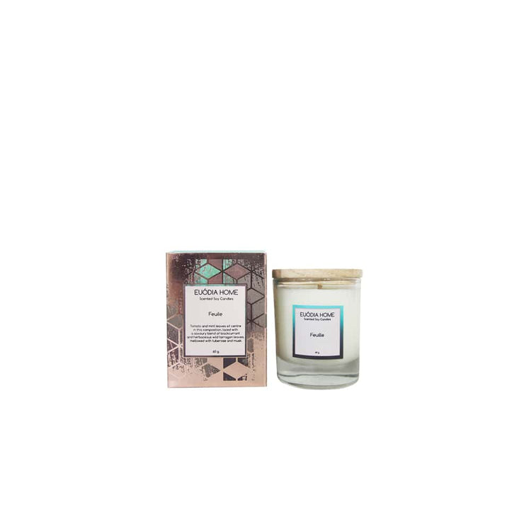 Euodia Home Feuille Travel Soy Scented Candles 60gr