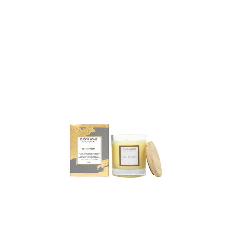 Euodia Home Spice Compote Travel Soy Scented Candles 60gr