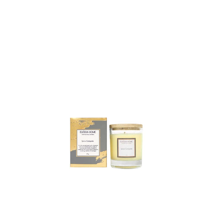 Euodia Home Spice Compote Travel Soy Scented Candles 60gr