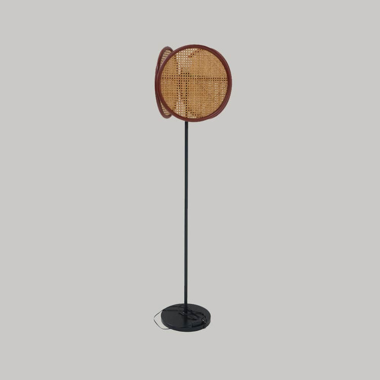 Super Rattan Lampu Lantai Luna