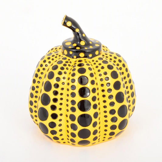 Yayoi Kusama Pumpkins Black Yellow