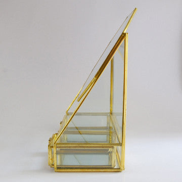 Harriet and Co Octagon Mirror Brass Box