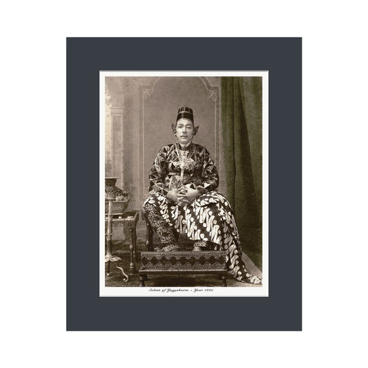 Lumikasa Art Sultan of Yogyakarta - Year 1885 Cardboard Frame