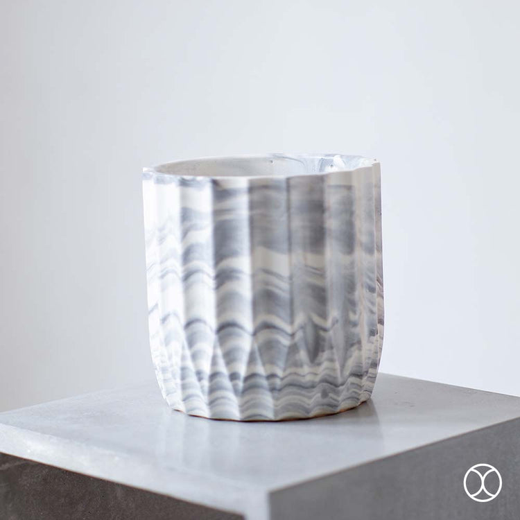 Concreate Alexa Planters Marble