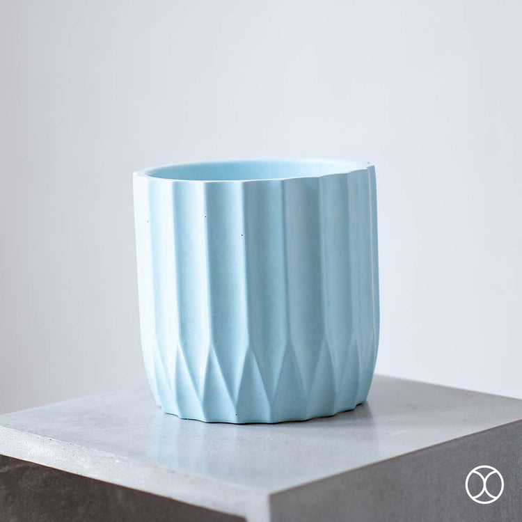 Concreate Alexa Planters Blue