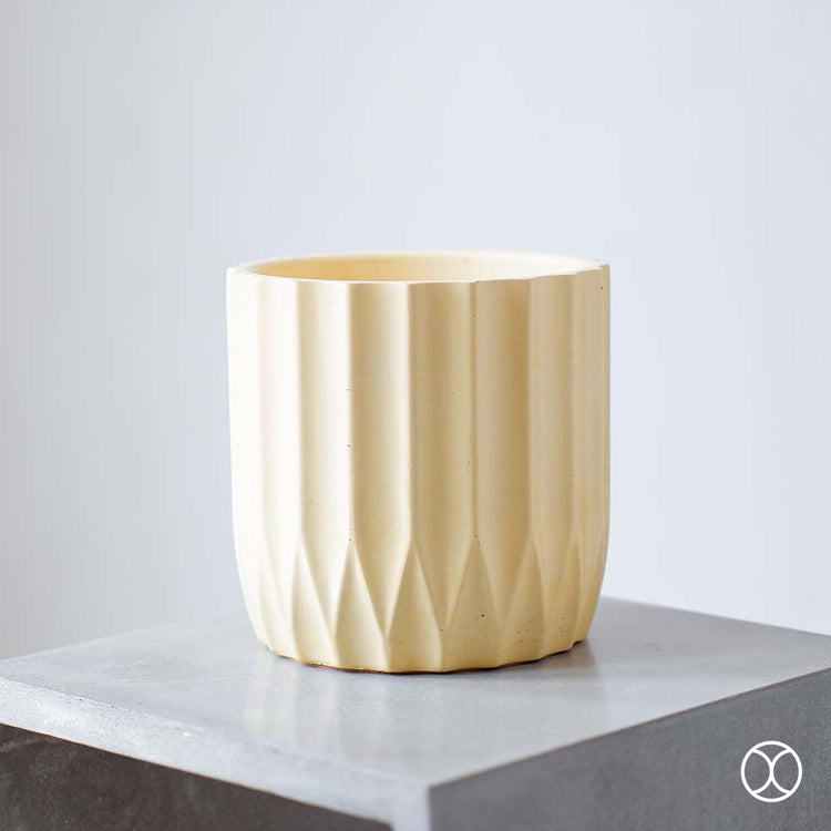 Concreate Alexa Planters Yellow