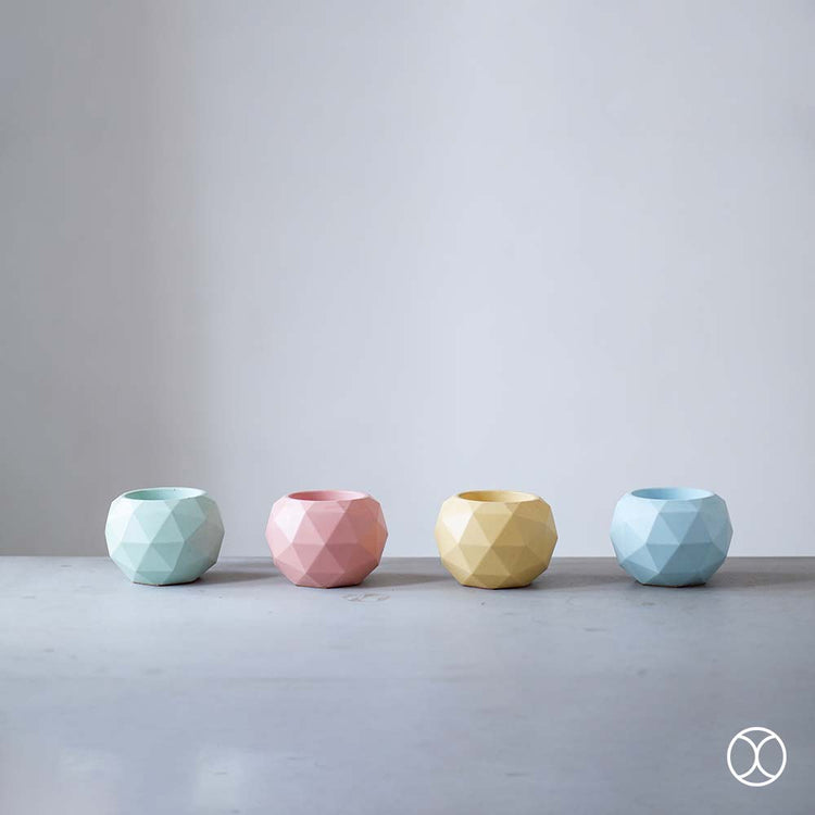 Concreate Reatha Planters Yellow