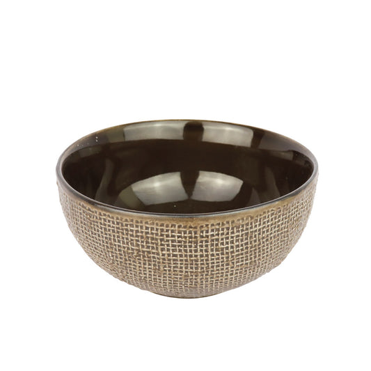 Lumikasa Callico Canvas Grey Ceramic Bowl