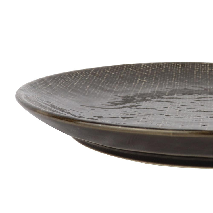 Lumikasa Callico Canvas Grey Ceramic Plate