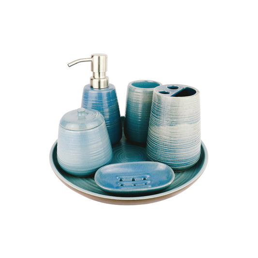 Lumikasa Ione Blue Line Bathroom Set