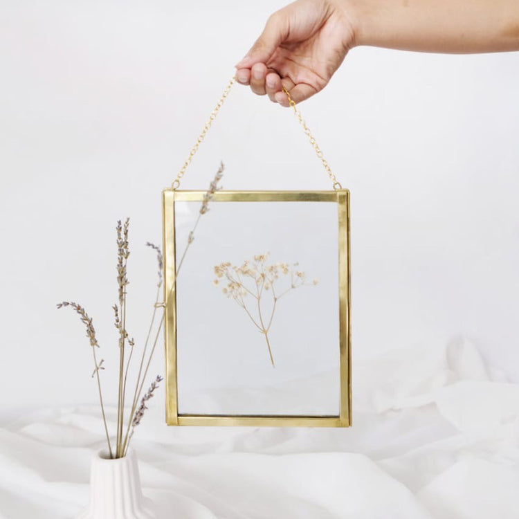 KANVA Home and Living Brass Floating Frame
